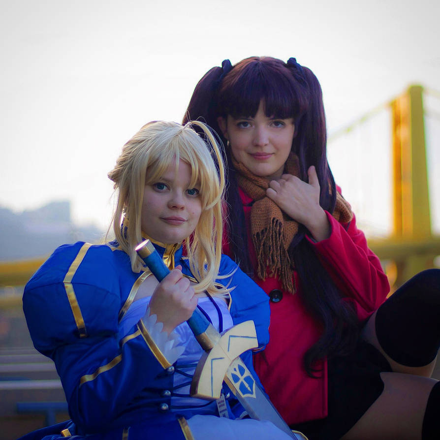 Saber Vs Rin Rin and Saber by VioletUnversed on DeviantArt