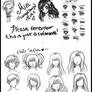 Manga-Anime Shoujo Helper :Eyes and Hair :I