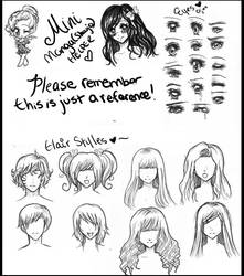 Manga-Anime Shoujo Helper :Eyes and Hair :I