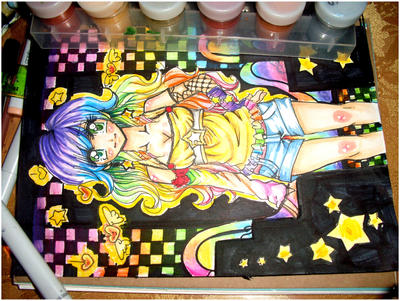Rainbow Girl WIP by Lettelira