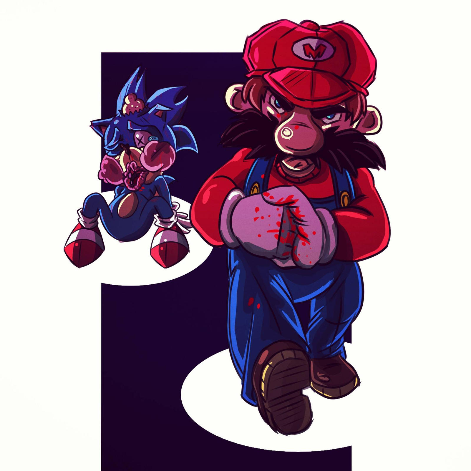Mario vs Sonic by Goldenboy91 on DeviantArt