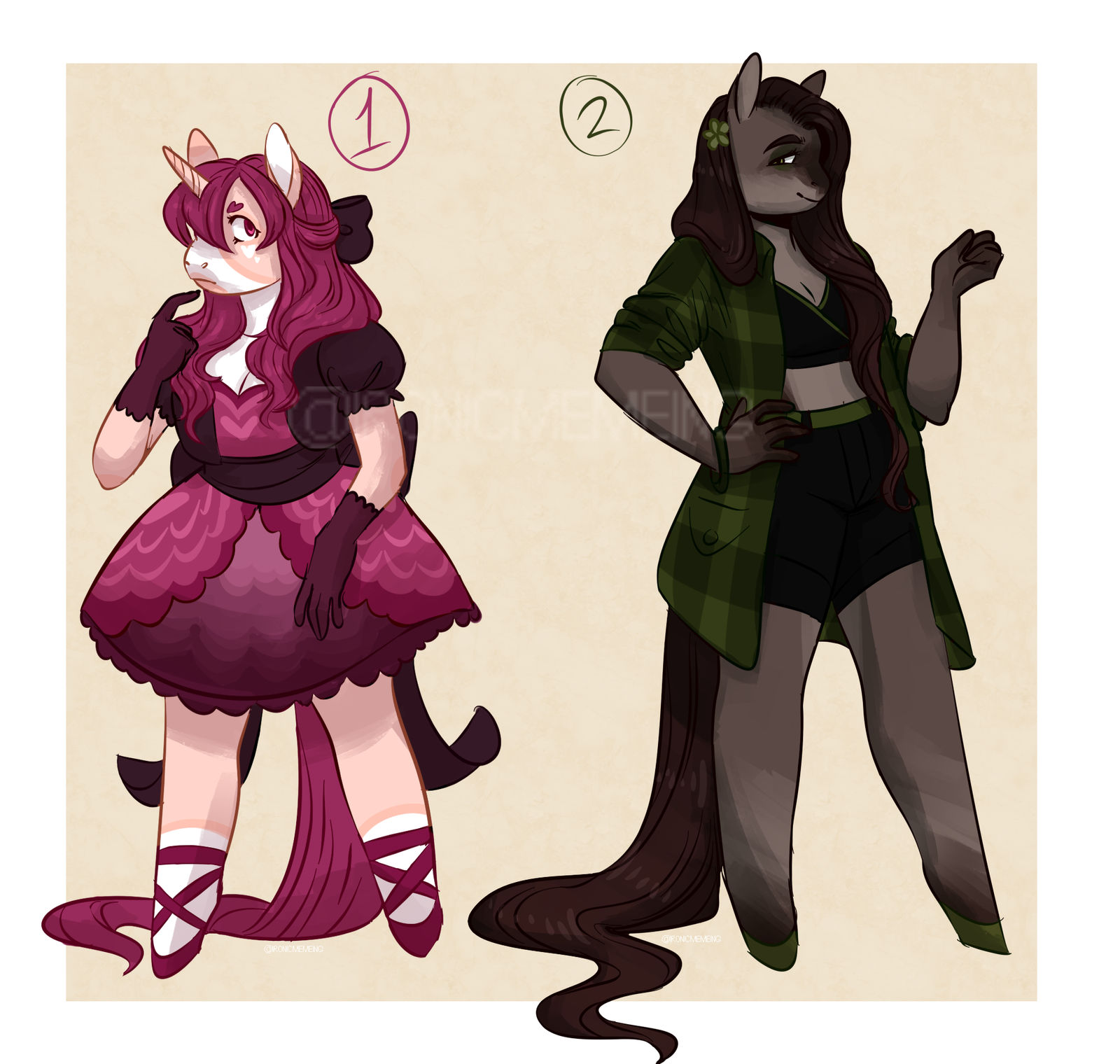 Goth Deviantart Meme $15 aud MLP anthro adopts 2/2 OPEN by Ironicmemeing on DeviantArt