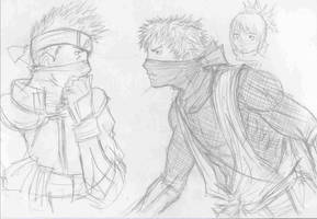 Kakashi and Rikimaru