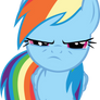 Rainbow Dash is not amused