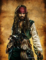 Captain Jack Sparrow by Mareishon