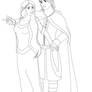 Beren and Luthien Lineart