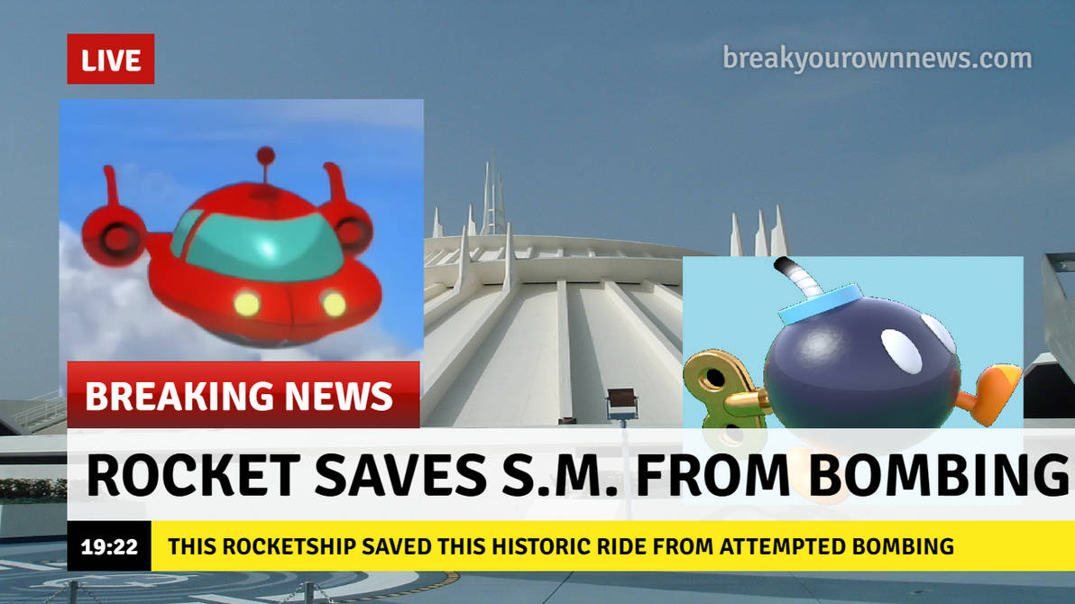 Rocket Saves Space Mountain from Bombing by Disneyponyfan on DeviantArt