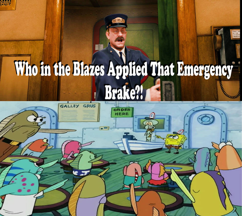 Polar Express Conductor Yells At Squidward By Disneyponyfan On Deviantart Polar Express Conductor Yells At Squidward By Disneyponyfan On Deviantart