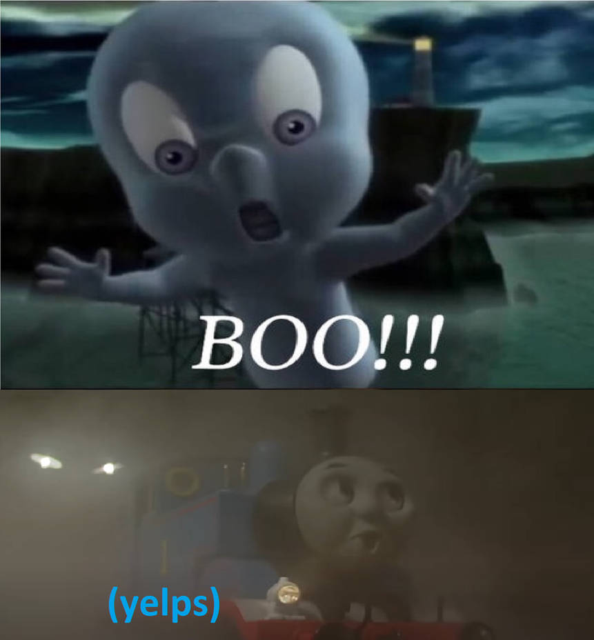 Casper Scares Thomas by Disneyponyfan on DeviantArt