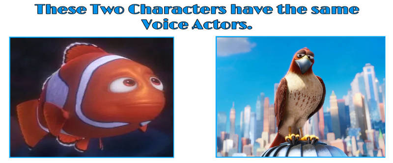 Same Voice Actors-Marlin and Tiberius