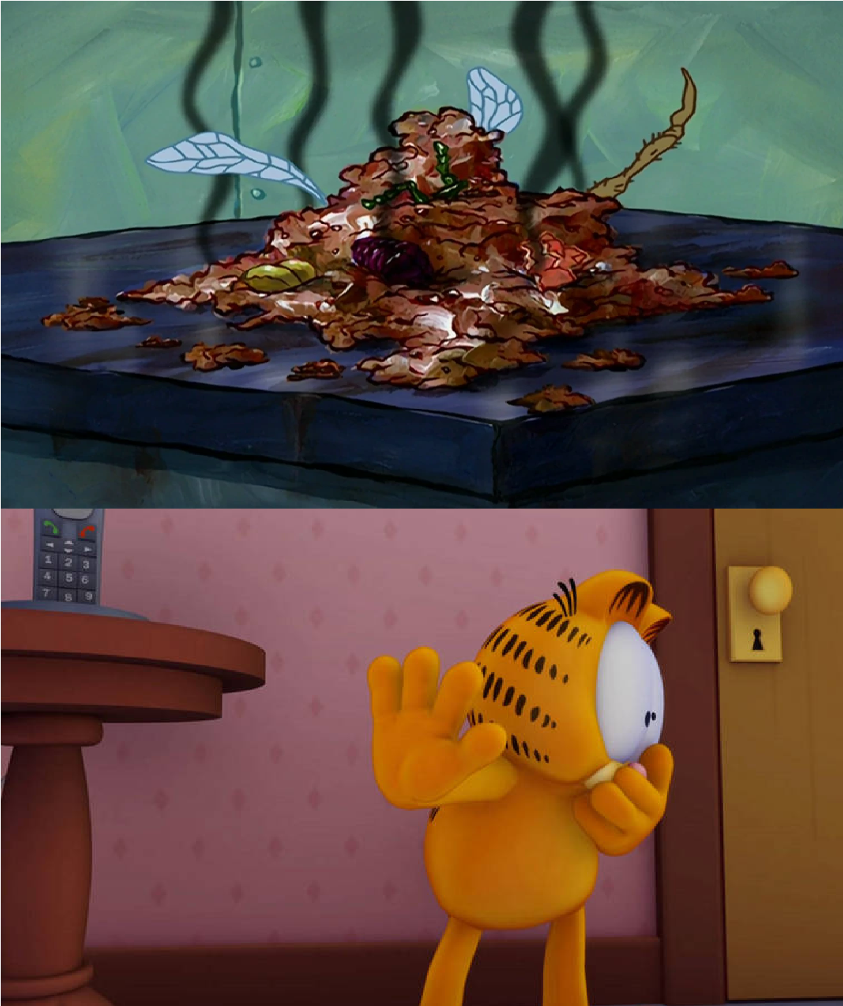 Garfield is repulsed by The Appetizer by Disneyponyfan on DeviantArt