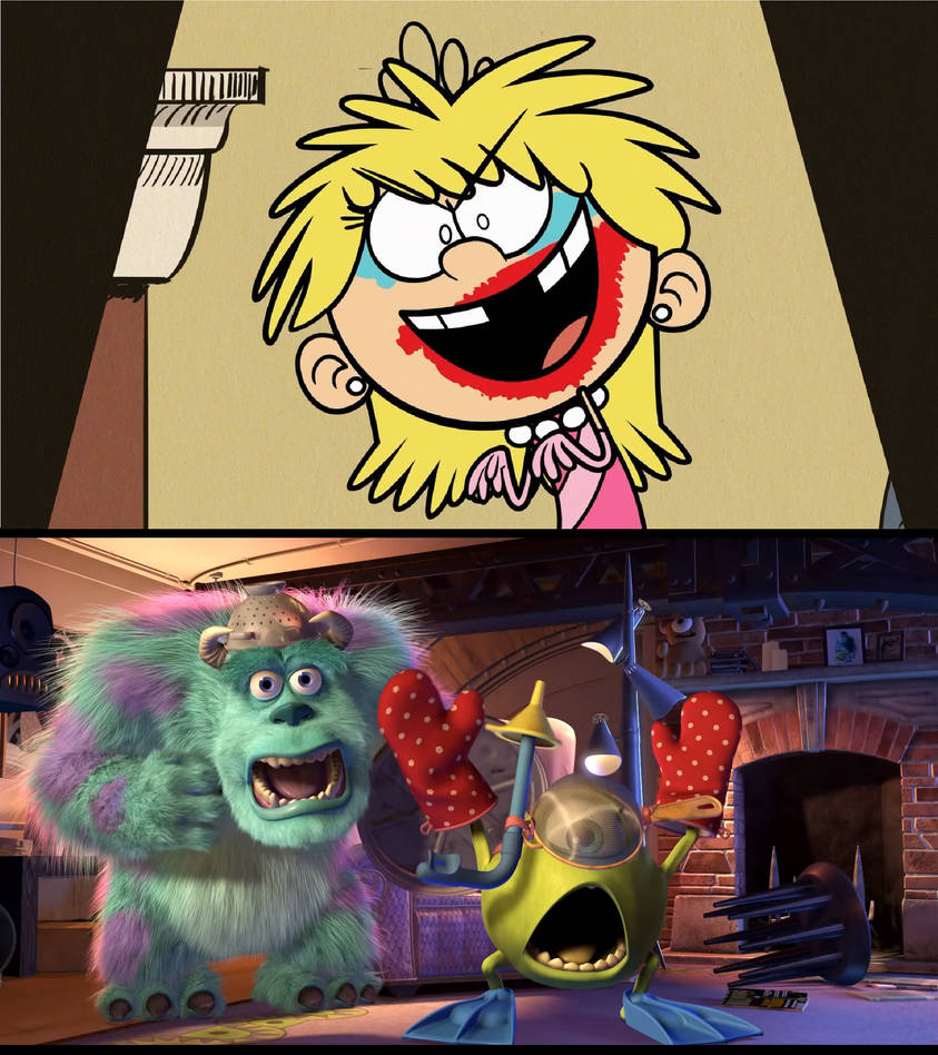 Mike And Sulley Are Scared Of Lola By Disneyponyfan On DeviantArt mike-and-sulley-are-scared-of-lola-by-disneyponyfan-on-deviantart
