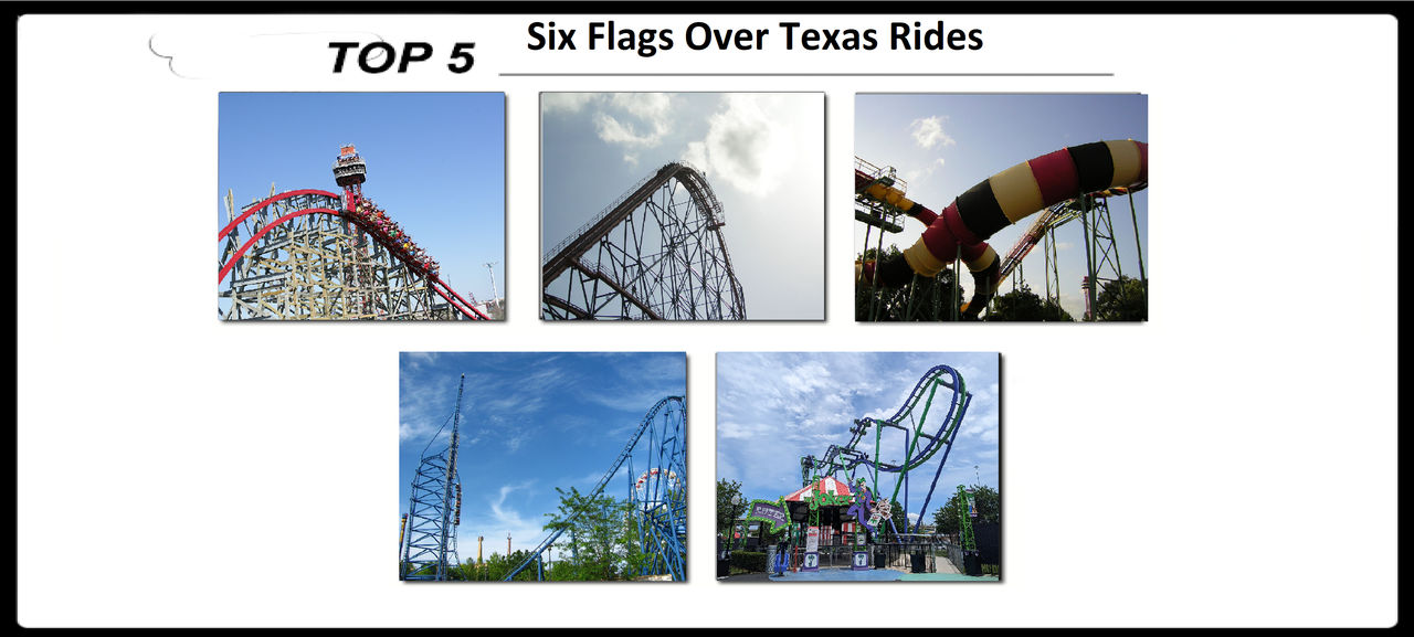 My Top 5 Six Flags Over Texas Rides by Disneyponyfan on DeviantArt