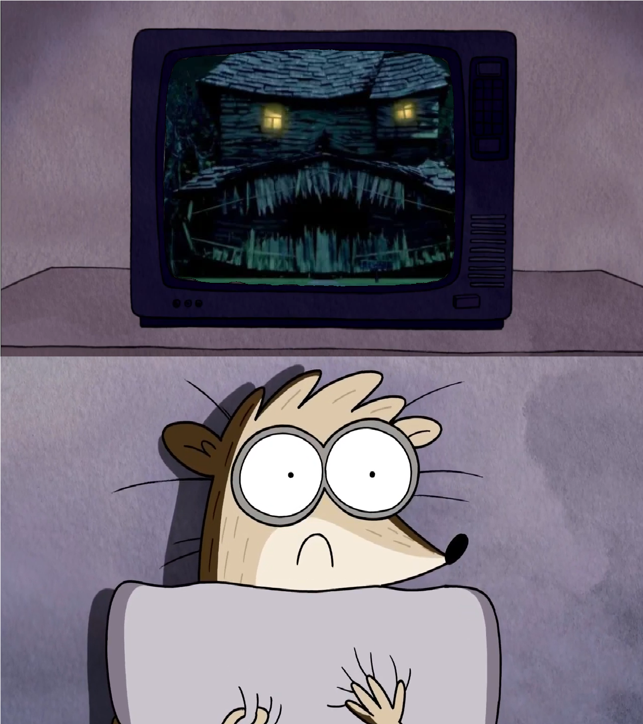 Rigby Scared Face by Cartoonishly on DeviantArt