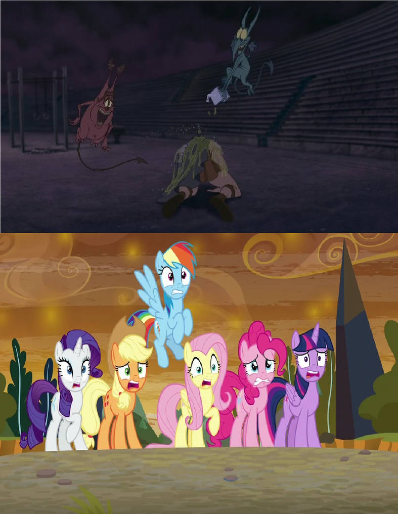 Mane 6 shocked at Hercules' weakness by Disneyponyfan on DeviantArt