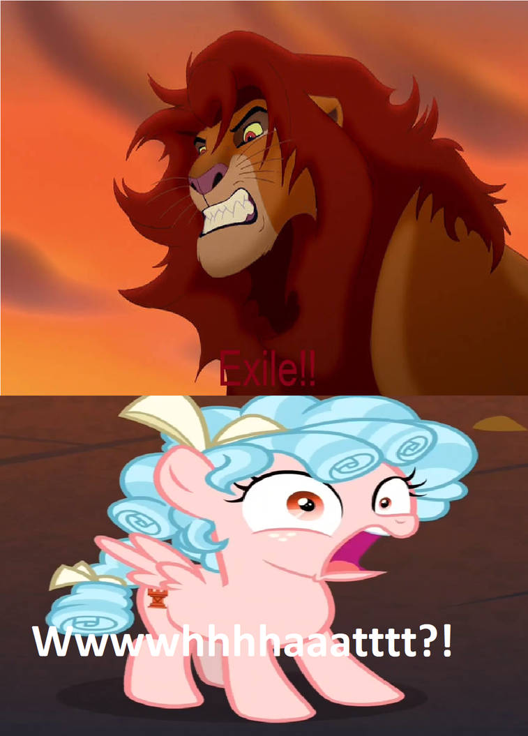 Simba Getting Exiled Simba exile Cozy Glow by Disneyponyfan on DeviantArt