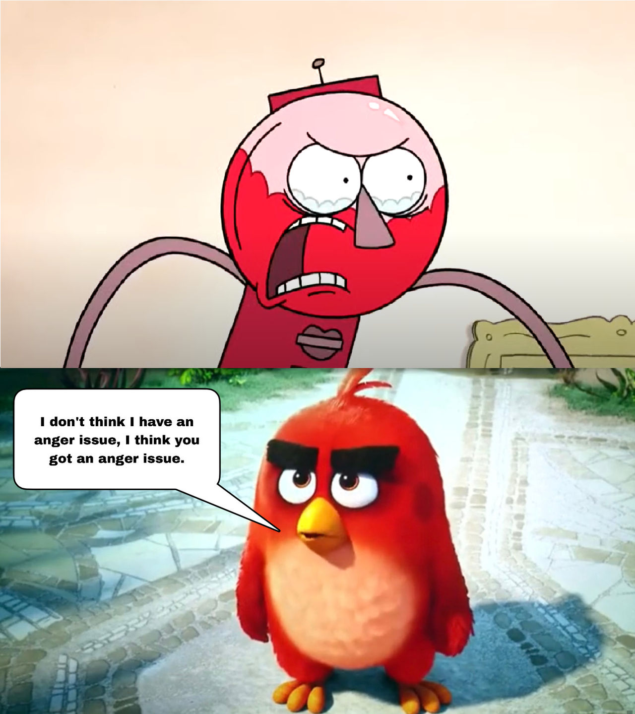 Red Thinks Benson Has Anger Issues by Disneyponyfan on DeviantArt