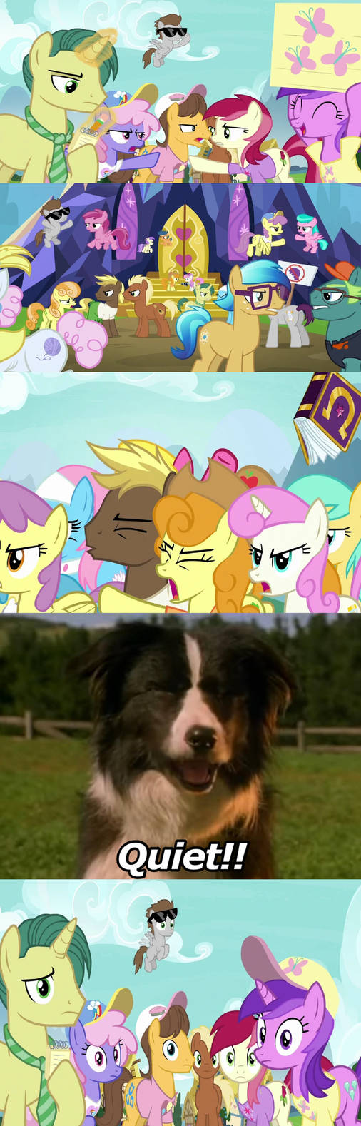 Fly Yells Quiet To the Ponies by Disneyponyfan on DeviantArt