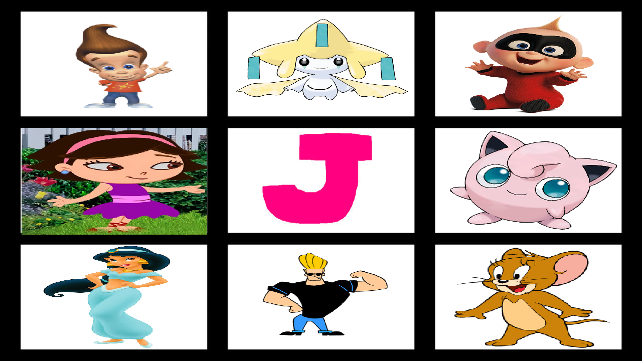 Letter R J Characters My Favorite Letter J Characters by Disneyponyfan on DeviantArt