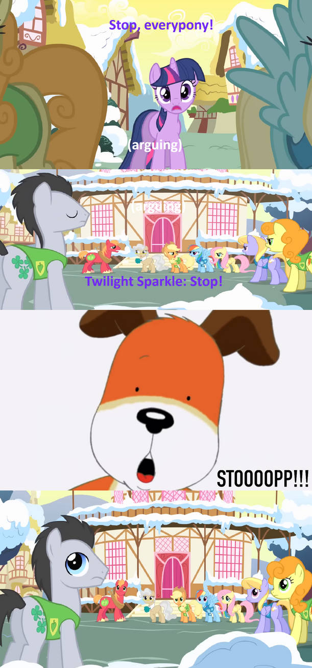 Kipper tells the Ponies to stop Arguing by Disneyponyfan on DeviantArt