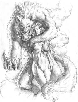 Mara and Ildor, the wolfman