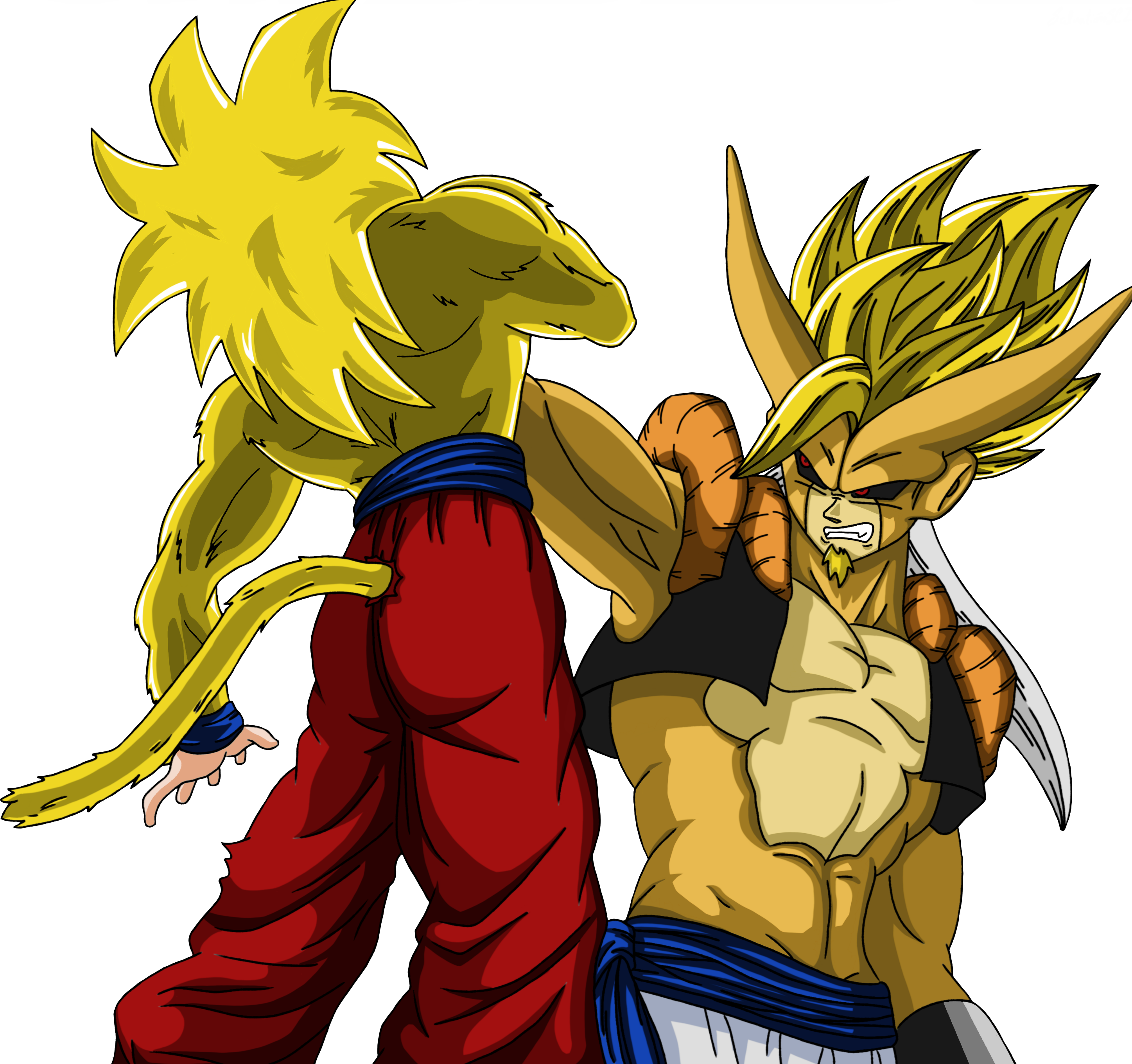 Bestia Takama SSJ Blue vs Goku AF Mystic 5 by SebaToledo on DeviantArt