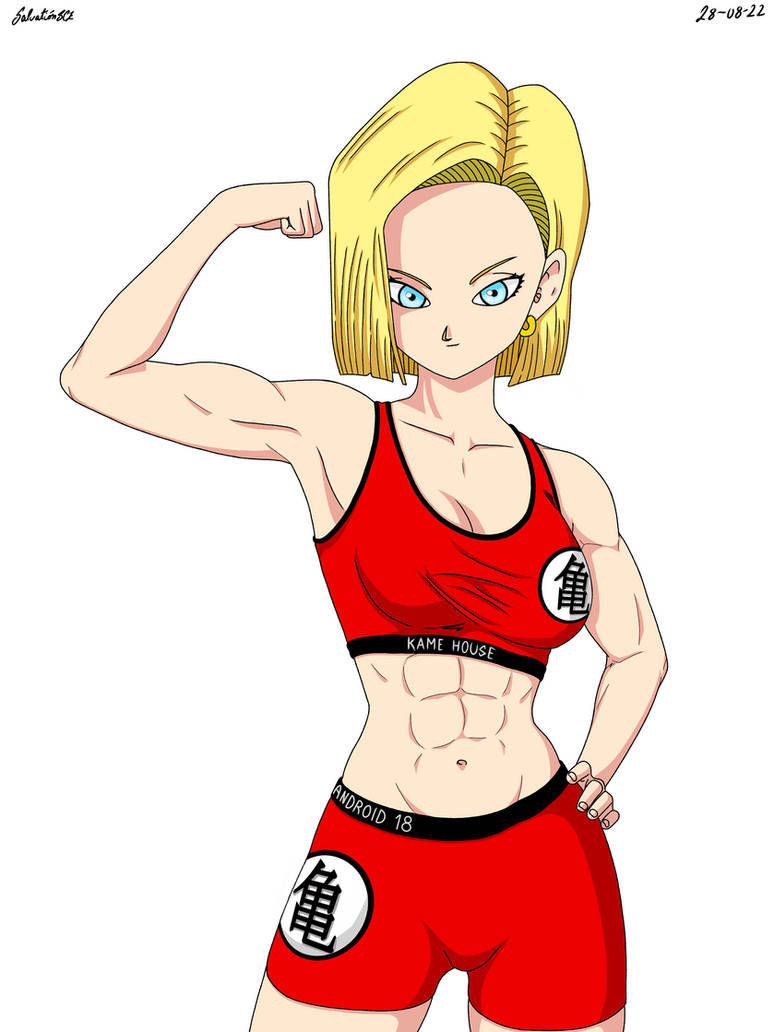 Android 18 Ripped Clothing Android 18 gym clothes Kame (NoBG) by fnatic60895849 on DeviantArt