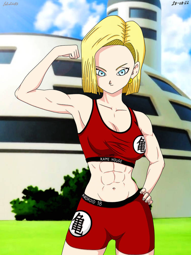 Android 18 Ripped Clothing Android 18 gym clothes Kame House (BG) by fnatic60895849 on DeviantArt