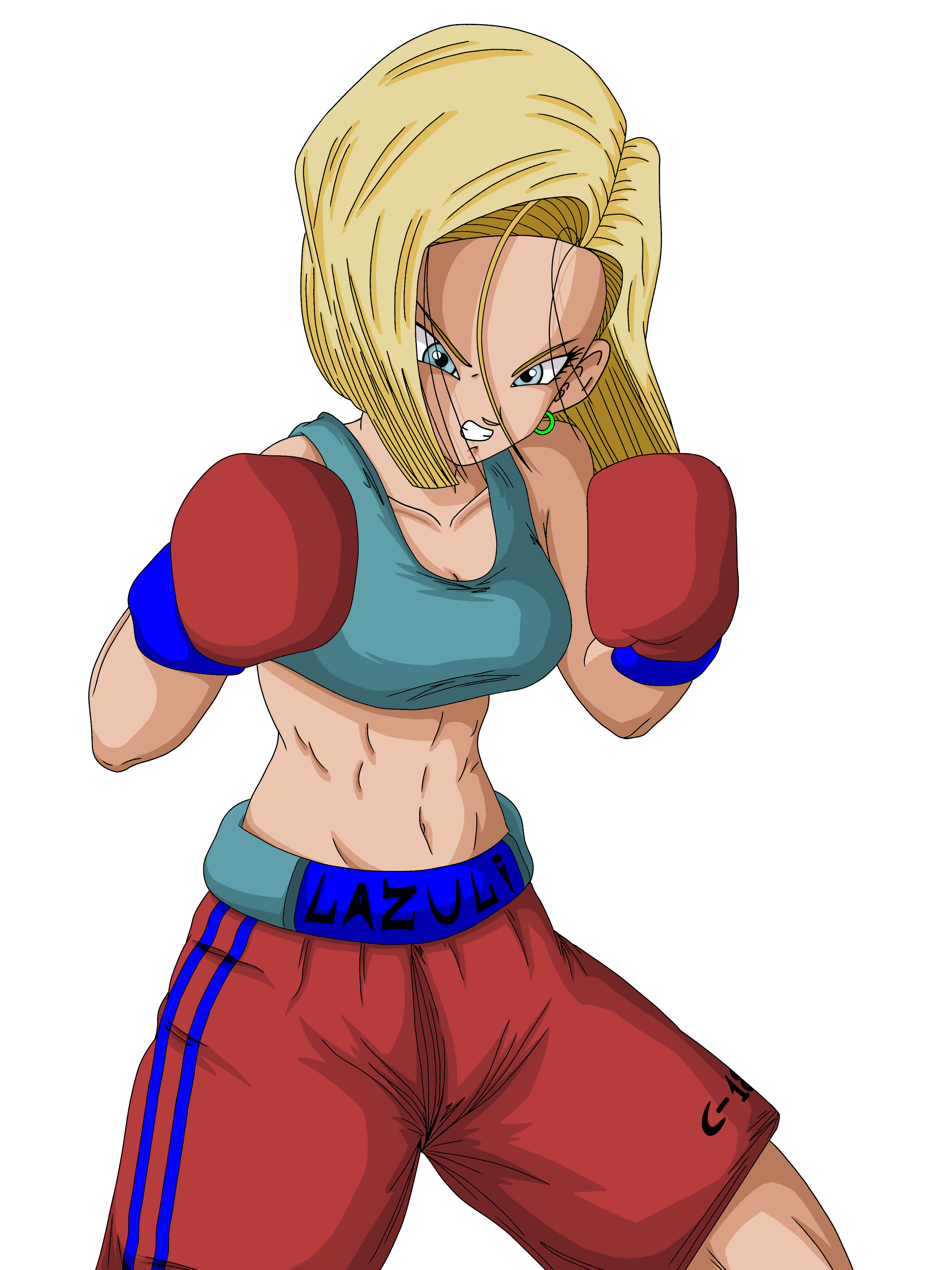 Android 18 Boxer (NoBG) by fnatic60895849 on DeviantArt