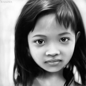 Jakarta Child (digital painting) by aortaFX