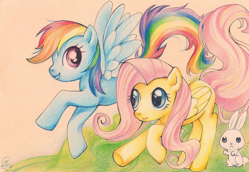 Fluttershy and Rainbow Dash