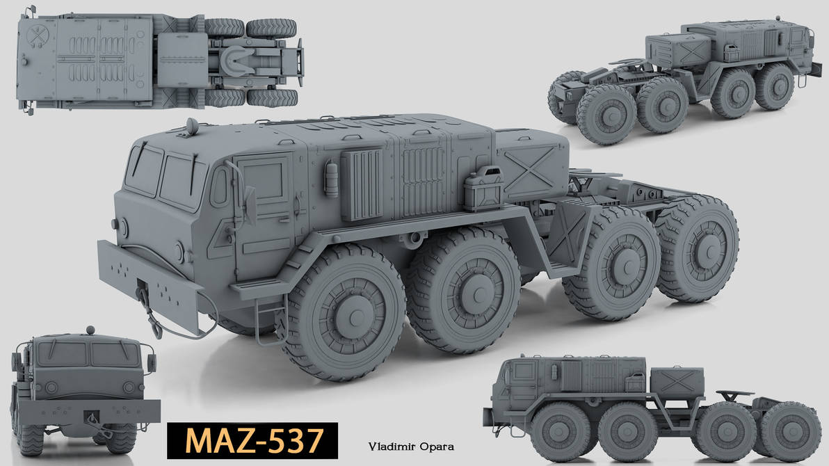 MAZ-537 (High poly modeling)_02 by Opara on DeviantArt