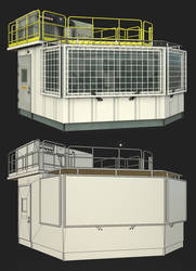 Drillers cabin. Part 1 (3d model for games)