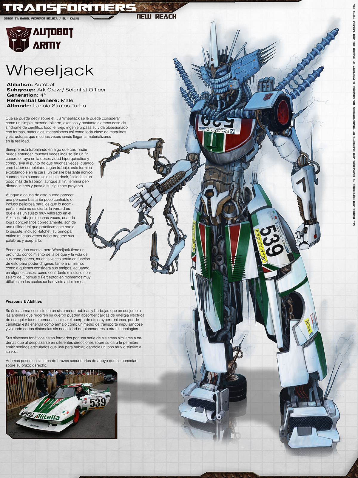 Transformer Wheeljack V2  By El-Kalku on Deviantar