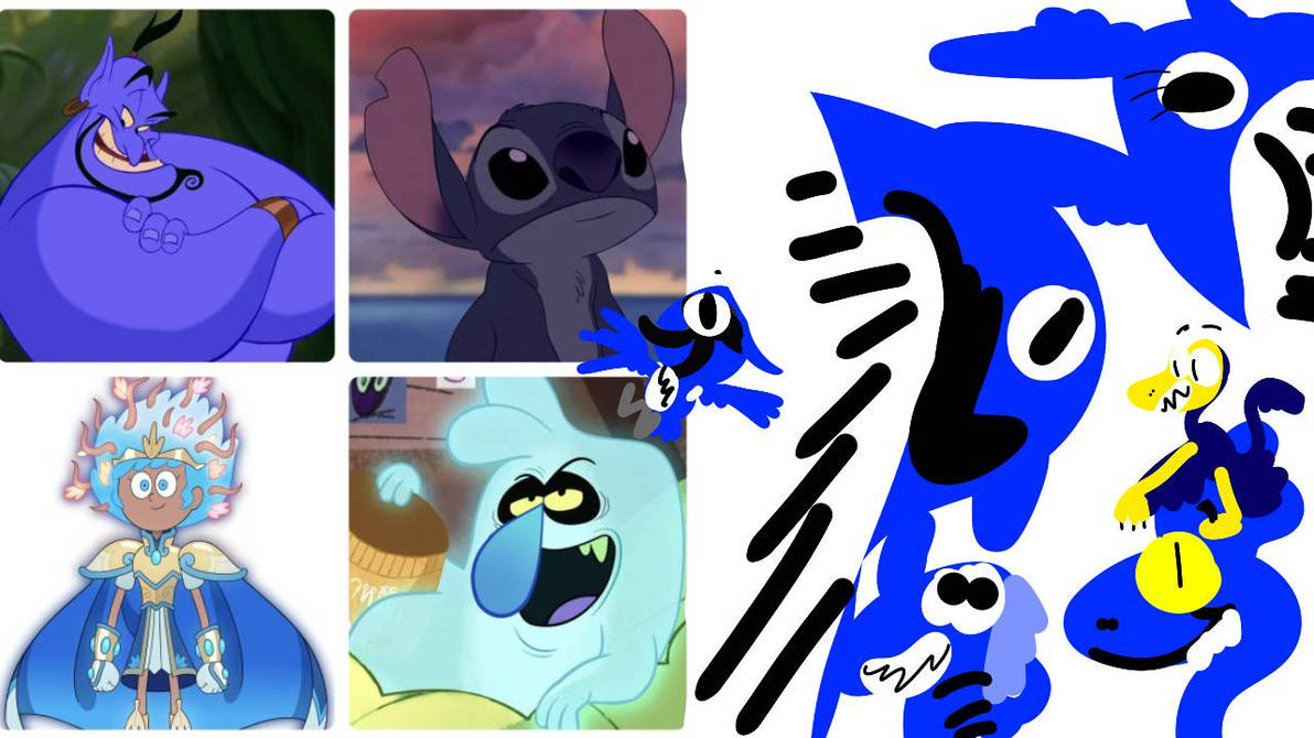 Blue Disney Characters by ramonle on DeviantArt