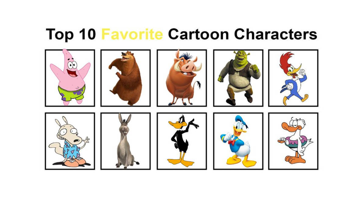 Top 10 Of My Favorite Cartoon Characters By Ramonle On Deviantart Top 10 Of My Favorite Cartoon Characters By Ramonle On Deviantart