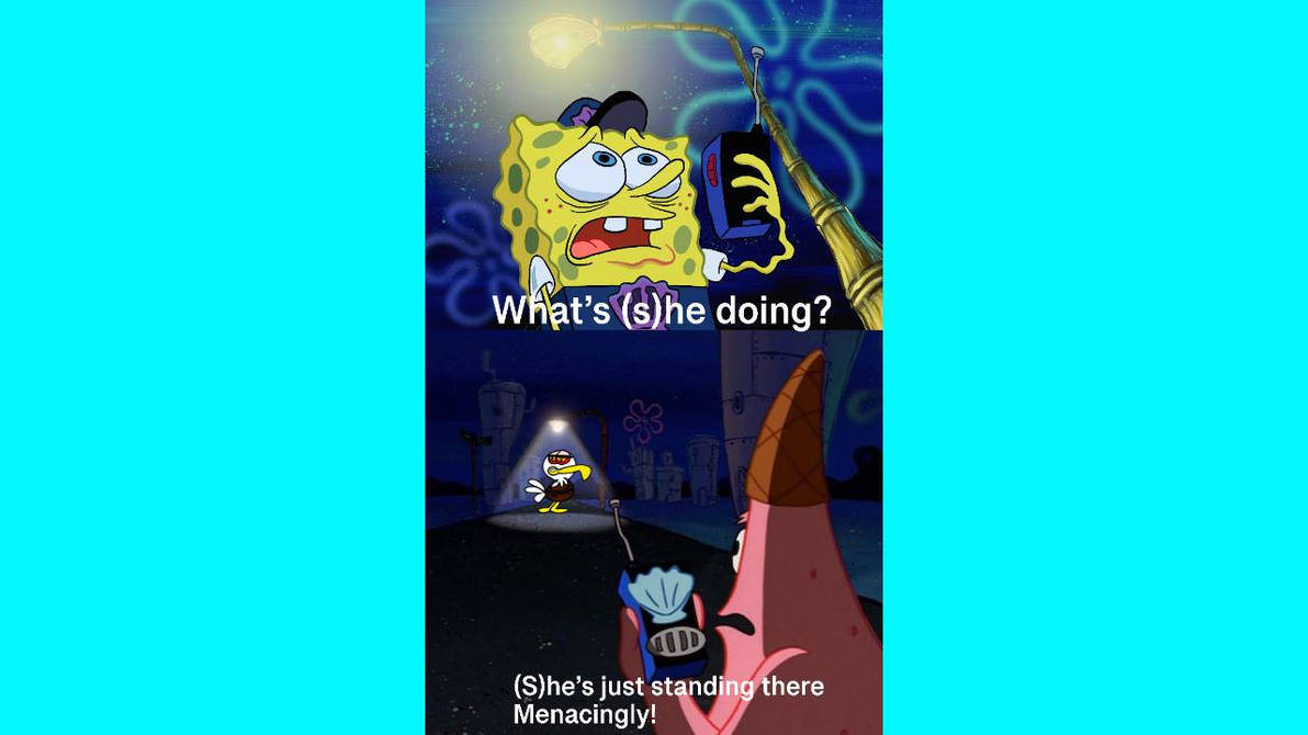 She's just standing there.. MENACINGLY!!! (Spongebob) : r/KingdomHearts