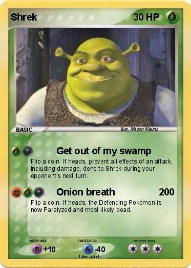 shrek pokemon card 980149807043 Goofy Ahh Shrek Pokemon Card