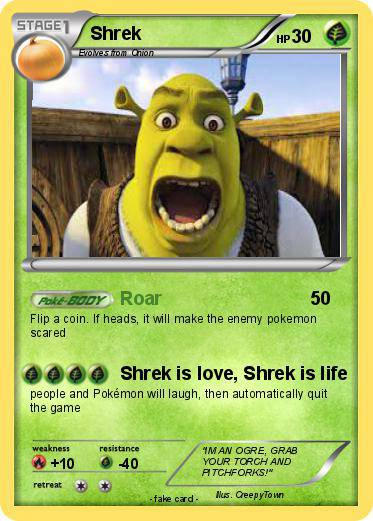 shrek pokemon card meme OPENING CARDS AGAIN??? Kishrekiller Stage1shrek Meme - Kishrekiller
