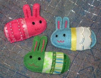 Chibi Bunny Brooches