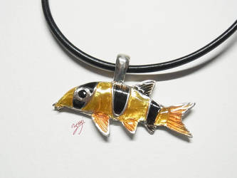 Clown Loach pendant by NagiSpider