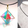 Octahedron shape magical pendant