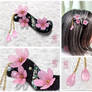 Night cherry blossoms 2021 - Hair Clip