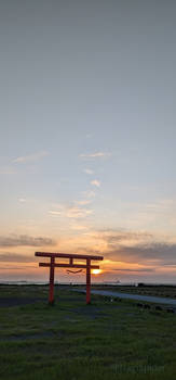 Torii and Sunset