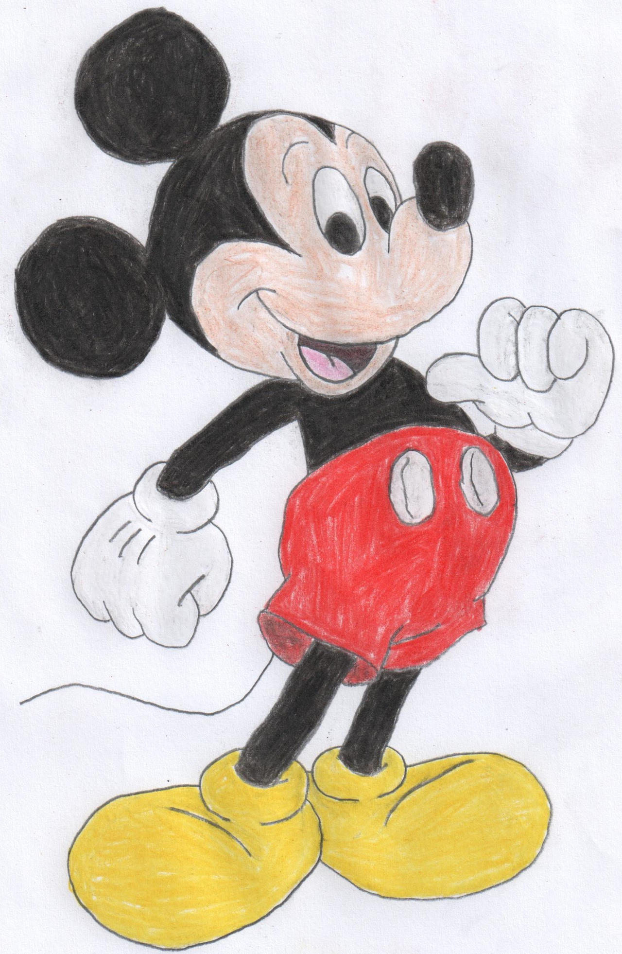 Drawing of Mickey Mouse by JCP-JohnCarlo on DeviantArt Drawing of Mickey Mouse by JCP-JohnCarlo on DeviantArt