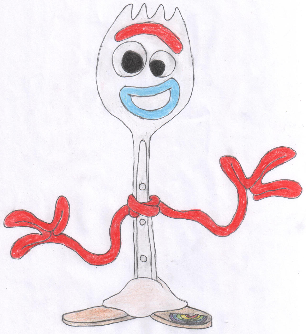 Drawing of Forky by JCPJohnCarlo on DeviantArt
