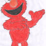 Drawing of Elmo from Sesame Street