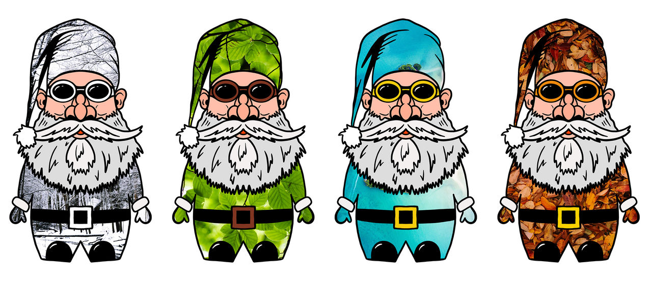 Santa Winter Spring Summer Autumn by MargaritaPopova on DeviantArt