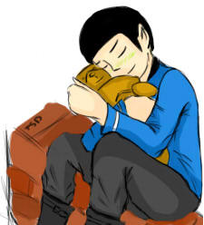 Imagine Spock Cuddling A Teddy Bear