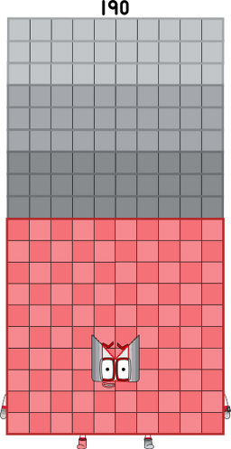 Numberblocks 190 blocks (2D) by JulianErber on DeviantArt